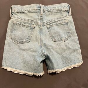 GUC 5T OLD NaVY Denim Shorts with eyelet lace pocket trim